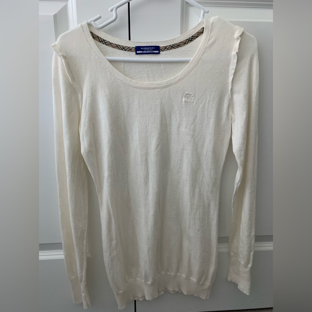 Burberry London Blue Label Long Sleeve Knit Top